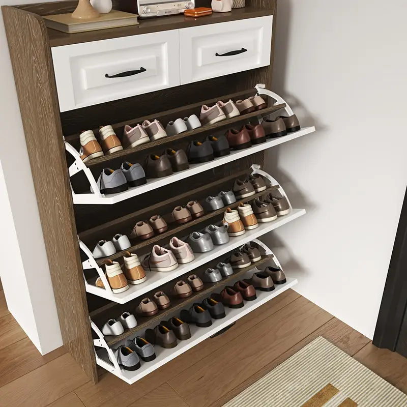 Rangement pour chaussures peu encombrant – Organisateur d'entrée élégant (achetez-en 2, obtenez-en 1 gratuit)