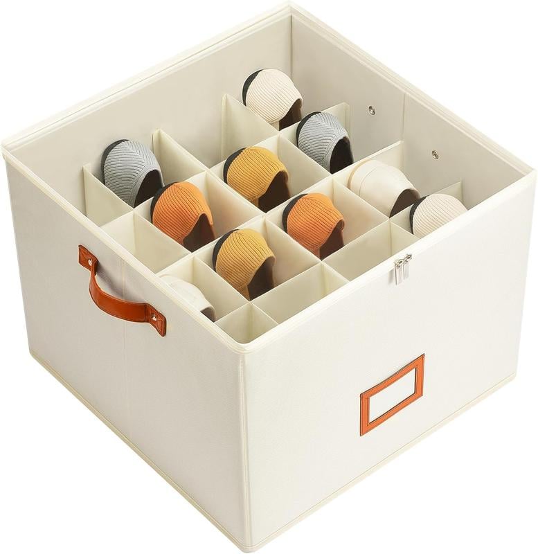 Boîte de rangement en tissu pour chaussures