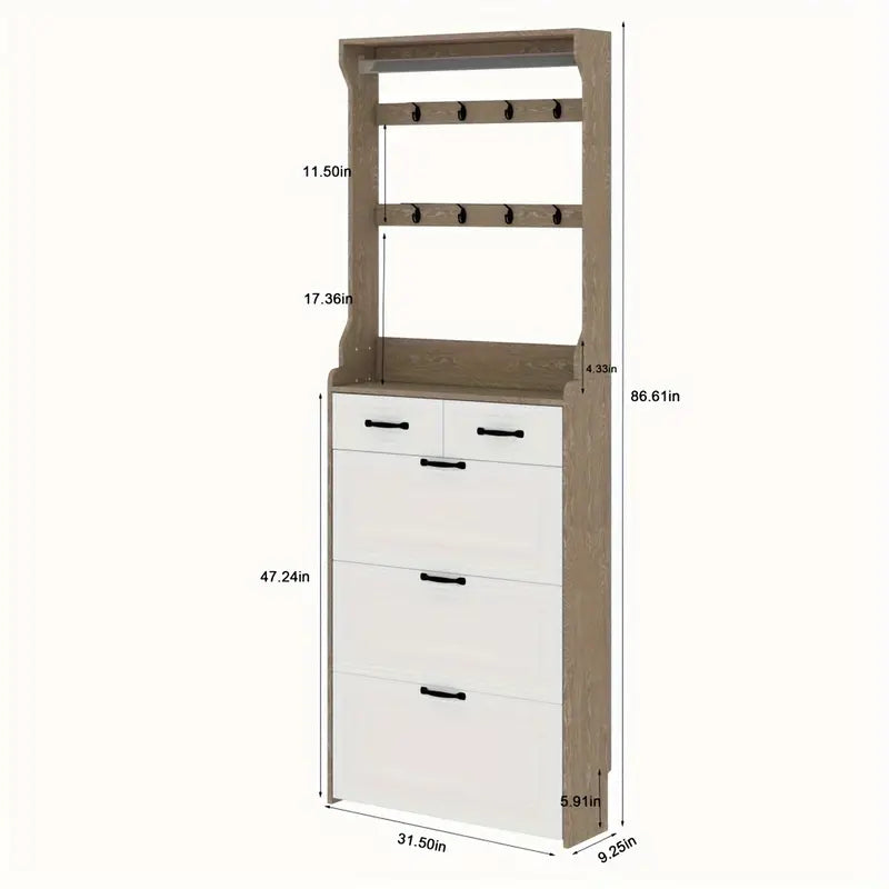 Rangement pour chaussures peu encombrant – Organisateur d'entrée élégant (achetez-en 2, obtenez-en 1 gratuit)