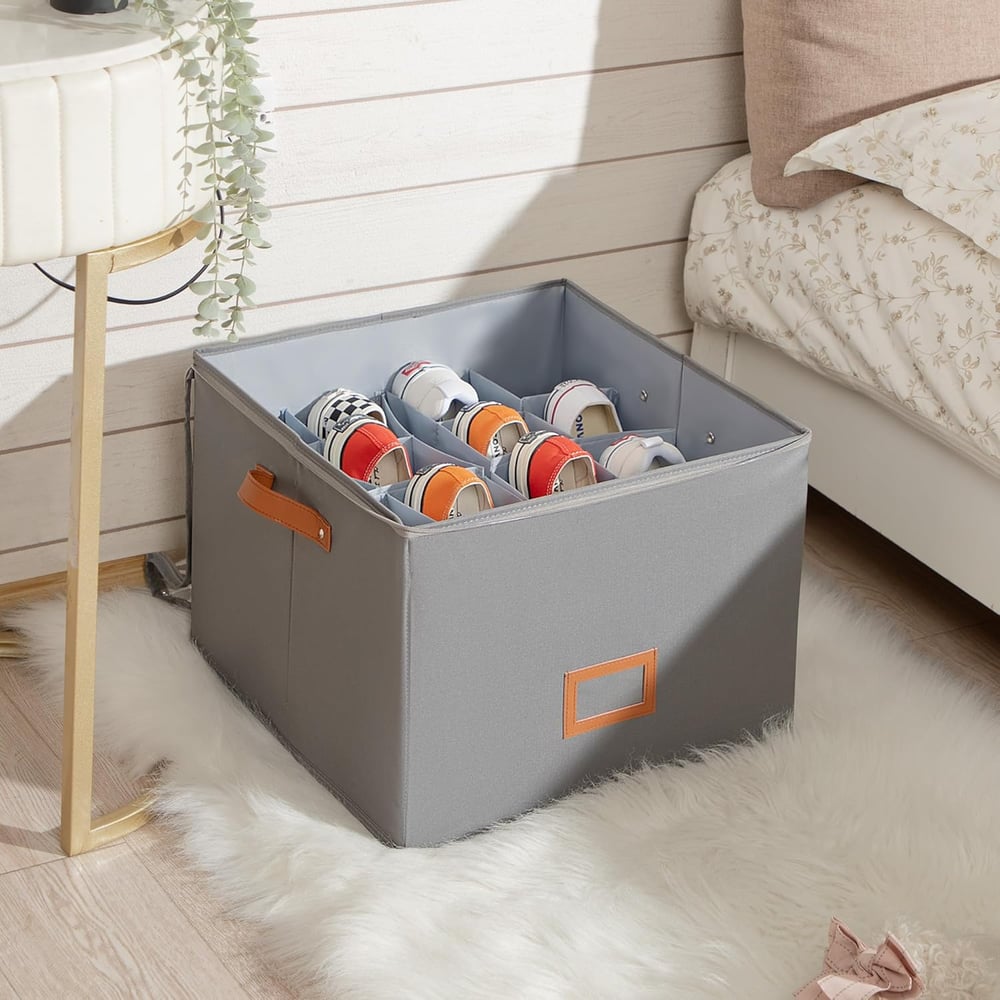 Boîte de rangement en tissu pour chaussures