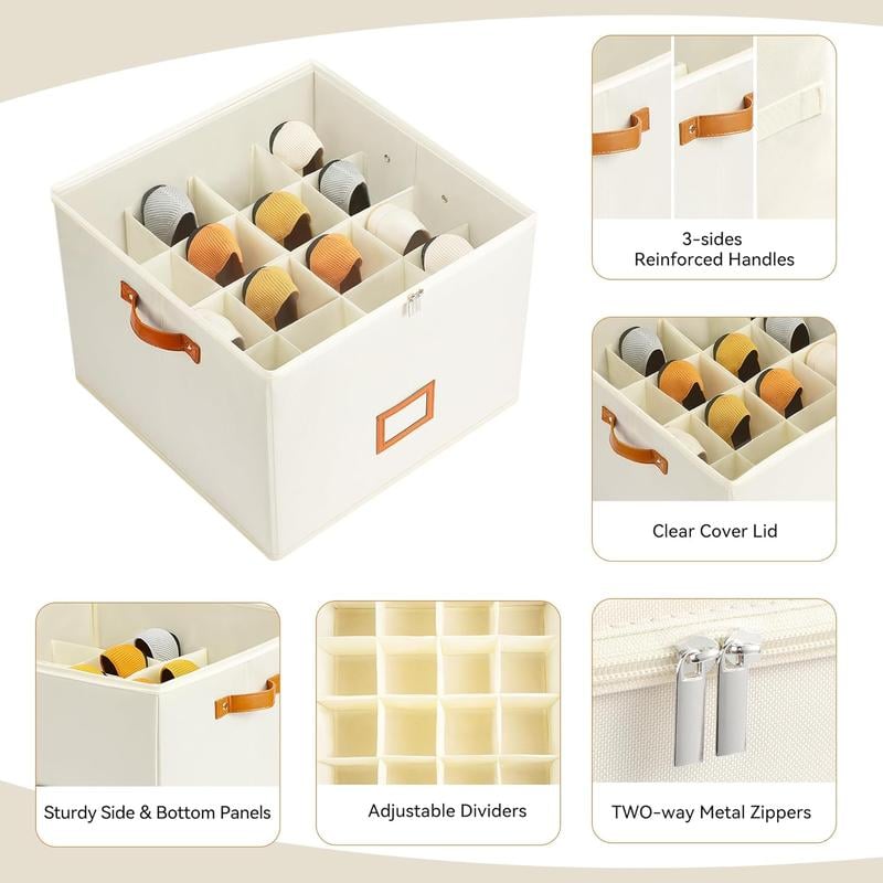 Boîte de rangement en tissu pour chaussures