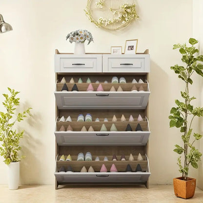 Rangement pour chaussures peu encombrant – Organisateur d'entrée élégant (achetez-en 2, obtenez-en 1 gratuit)