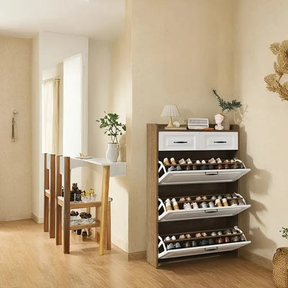 Rangement pour chaussures peu encombrant – Organisateur d'entrée élégant (achetez-en 2, obtenez-en 1 gratuit)