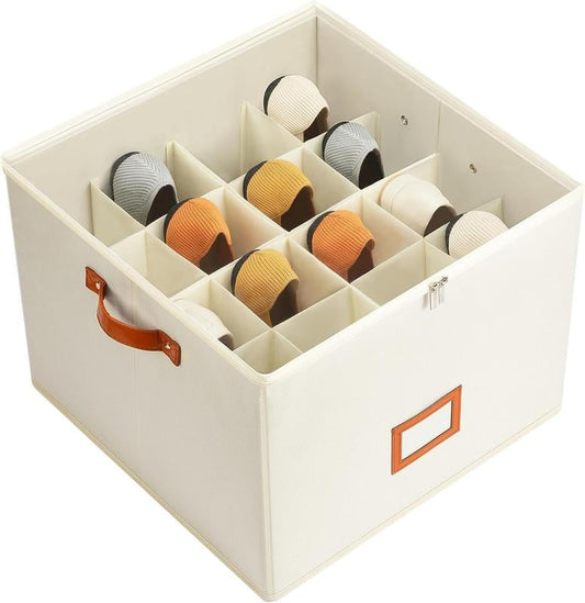 Boîte de rangement en tissu pour chaussures