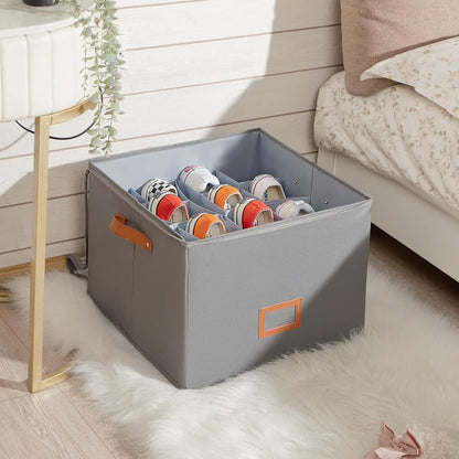 Boîte de rangement en tissu pour chaussures
