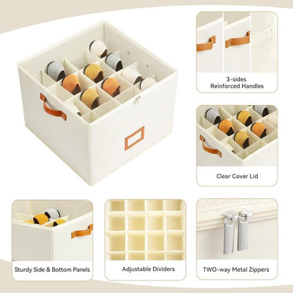 Boîte de rangement en tissu pour chaussures